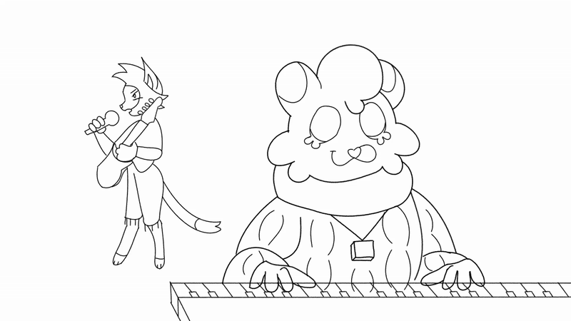 Mew-sical Differences, Shot 5 Clean up - Toon Boom Harmony